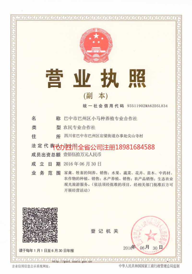 嘉峪关嘉峪关小马种养殖专业合作社